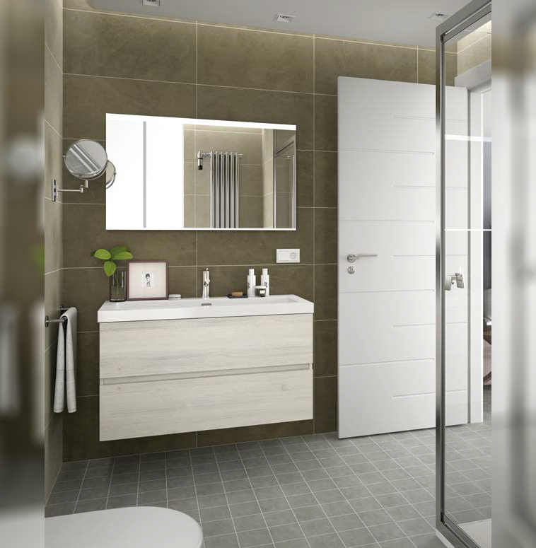 Composizione 5 serie Fussion Line Mobili Bagno Salgar