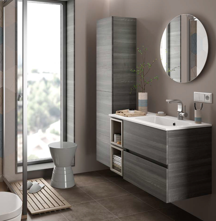 Composizione 7 serie Fussion Line Mobili Bagno Salgar