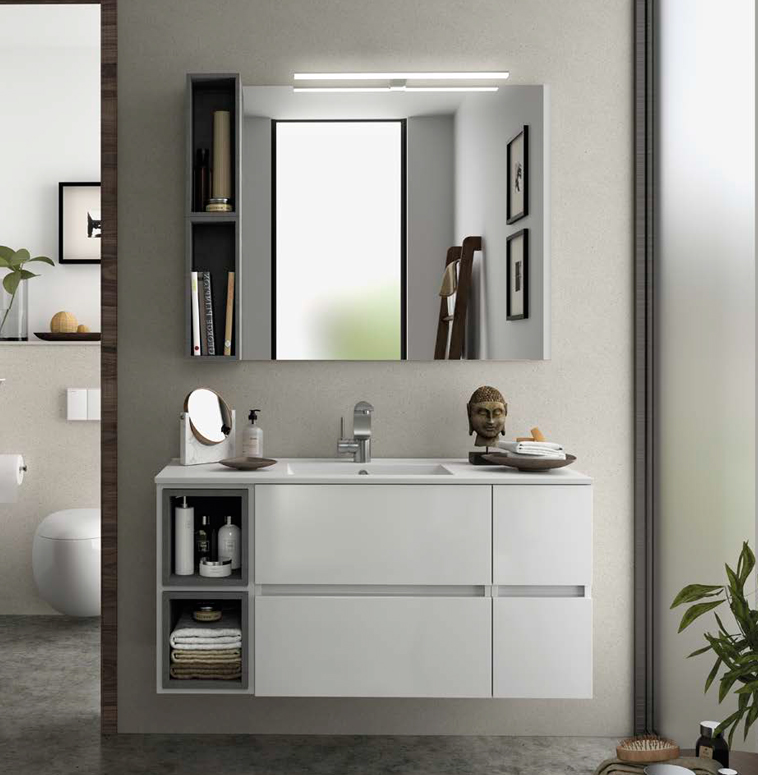 Composizione 9 serie Fussion Line Mobili Bagno Salgar