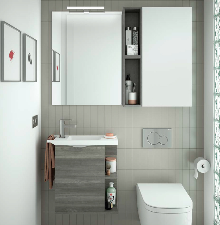 Composizione 2 serie Martha profonditá 22 cm Mobili Bagno Salgar