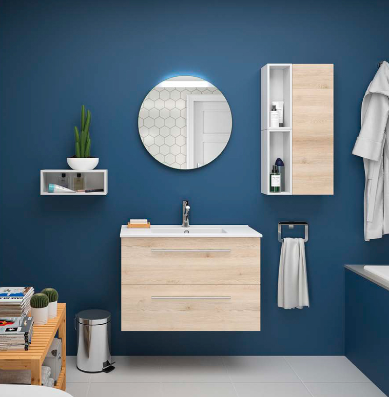 Composizione 2 serie S35 profonditá 35 cm Mobili Bagno Salgar