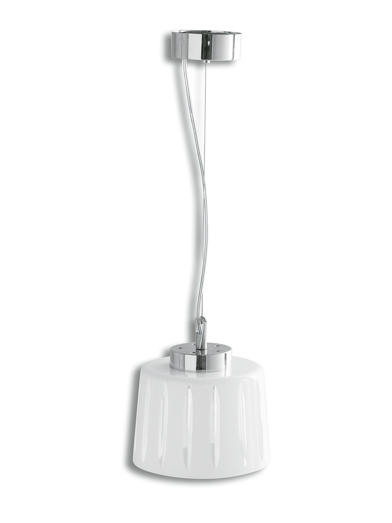 860 Lampadario con vetro forte spessore per lampadario finitura cromo Illuminazione Accessori Arredo Bagno Stilhaus
