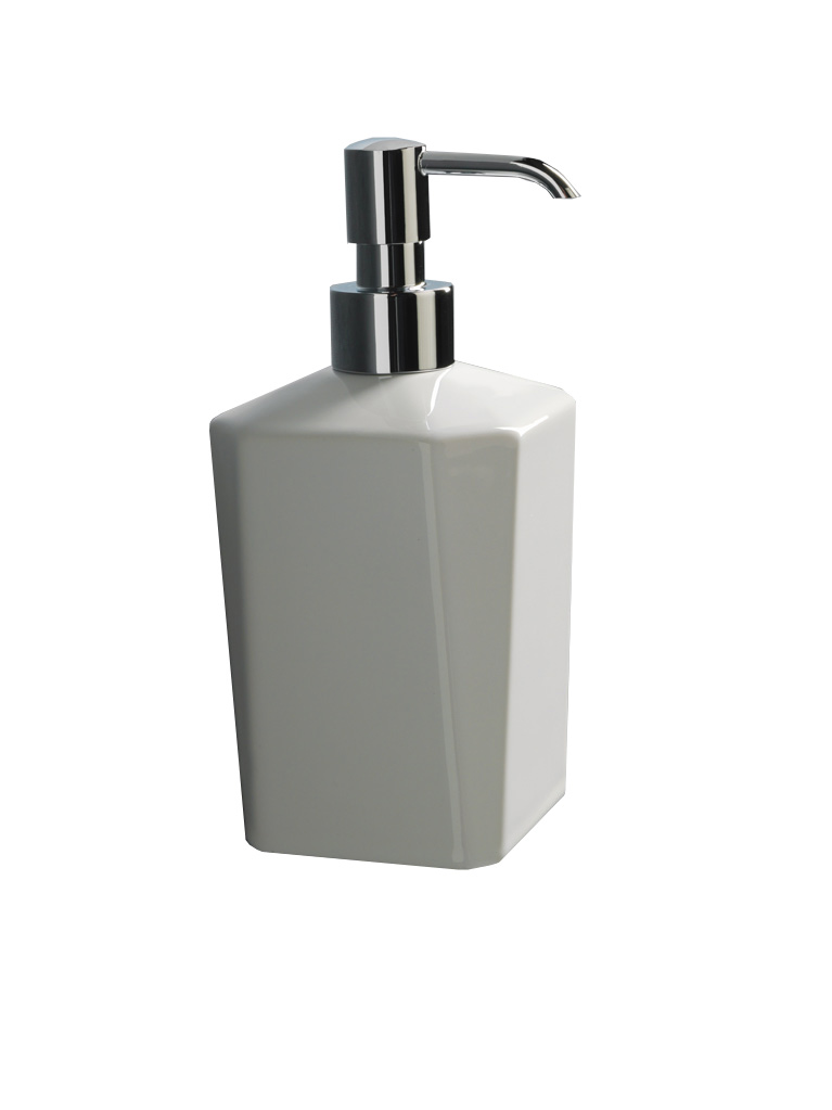 FL30 serie FLUID Dosatore sapone da appoggio finitura cromo o ottone naturale Accessori Moderni Arredo Bagno Stilhaus