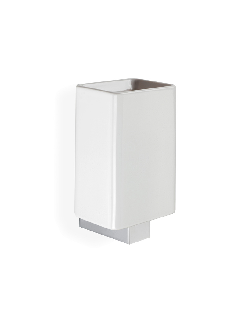 GE10 serie GEA Porta bicchiere a parete finitura cromo o ottone naturale Accessori Moderni Arredo Bagno Stilhaus