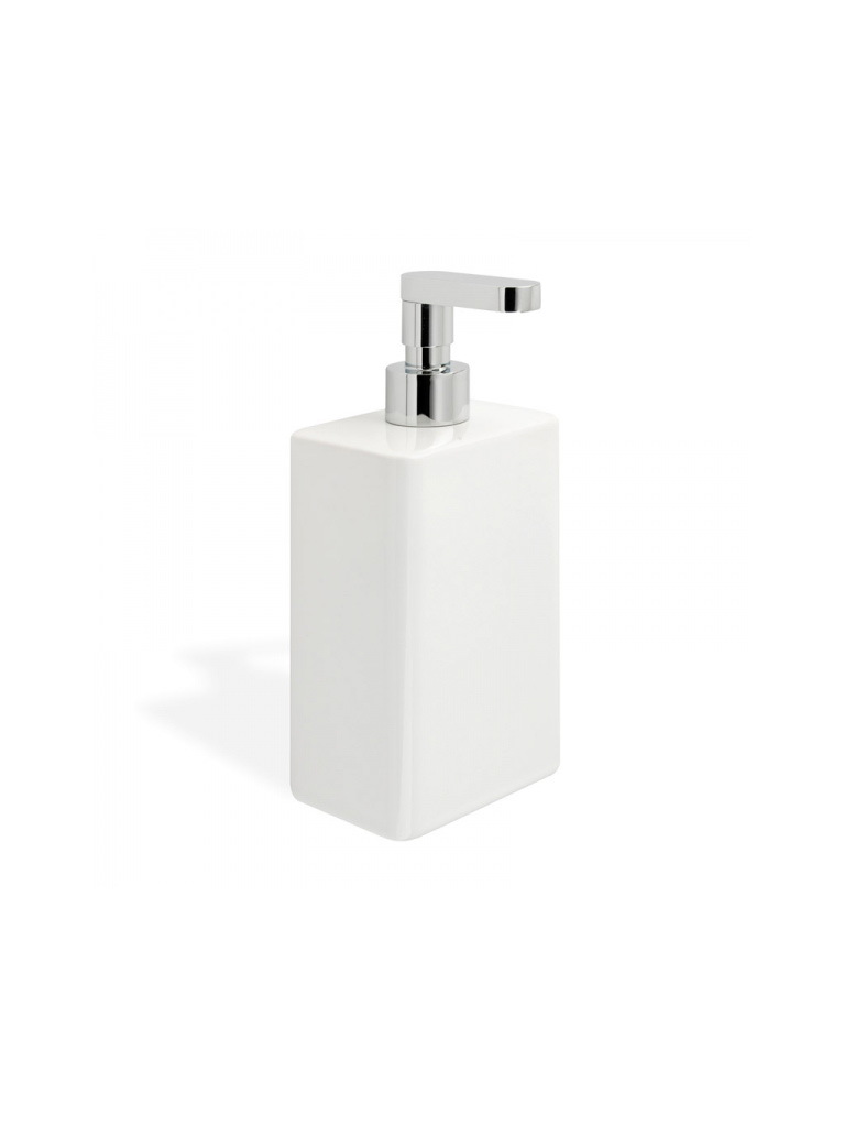 GE30 AP serie GEA Dosatore sapone da appoggio finitura cromo o ottone naturale Accessori Moderni Arredo Bagno Stilhaus