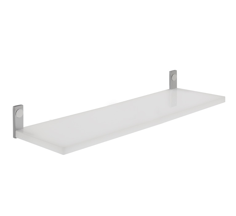 MZ04 serie MIZAR Mensola plexiglass finitura cromo Accessori Moderni Arredo Bagno Stilhaus