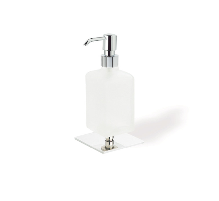 Q30AP serie QUID Dosatore sapone liquido da appoggio finitura cromo Accessori Moderni Arredo Bagno Stilhaus