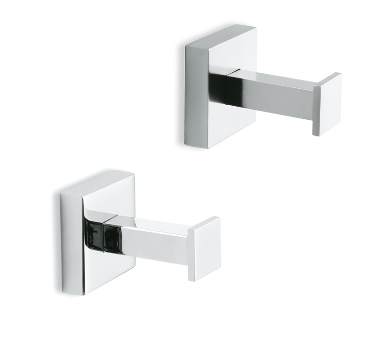 U13 serie URANIA Porta accappatoio finitura Cromo, Nero Opaco o Nichel Satinato Accessori Moderni Arredo Bagno Stilhaus