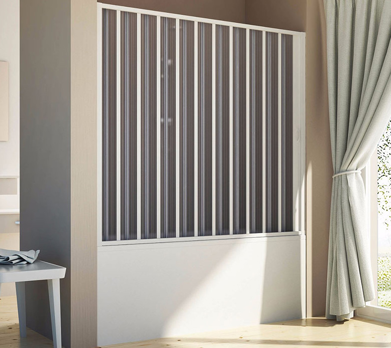 SIRIO SOPRAVASCA Serie COLIBRÍ PLUS Nicchia Sopravasca 1 o 2 porte a Soffietto  Profilo PVC  Box Doccia Forte srl Accessori Doccia