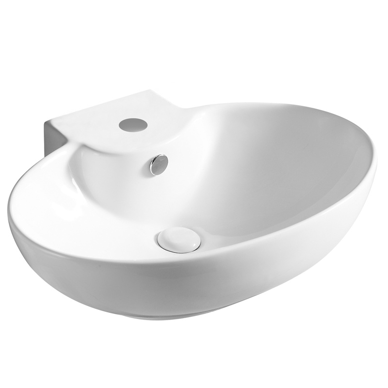 MOD. 185-LA39 Lavabo d'appoggio Bianco in Ceramica Linpha Dianflex