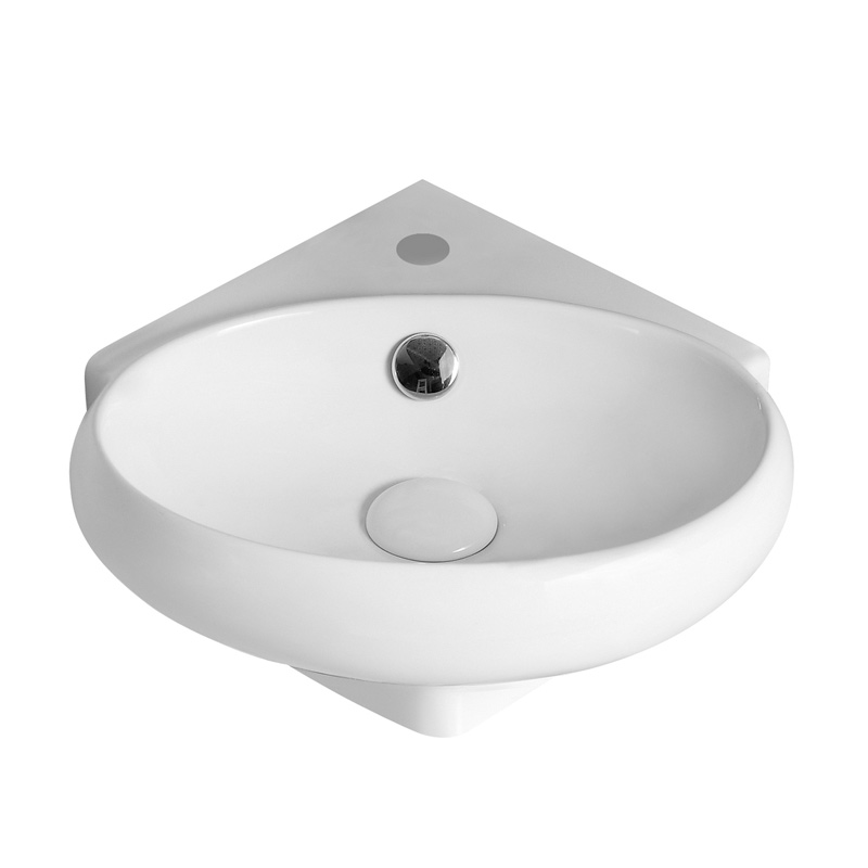 MOD. 185-LN57 Lavabo ad angolo Bianco in Ceramica Linpha Dianflex