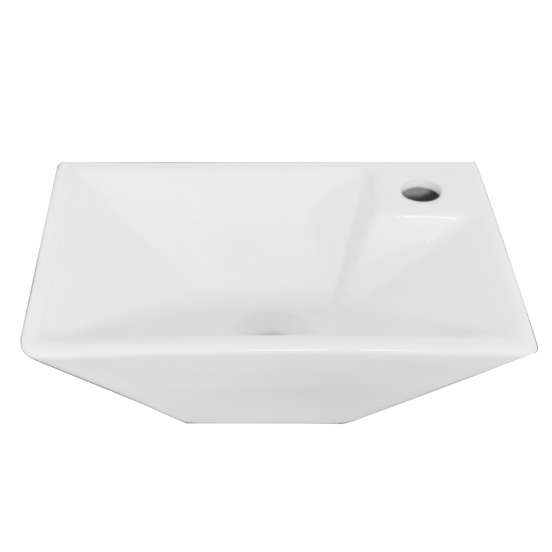 MOD. 185-LP704 Lavabo a parete Bianco in Ceramica Linpha Dianflex