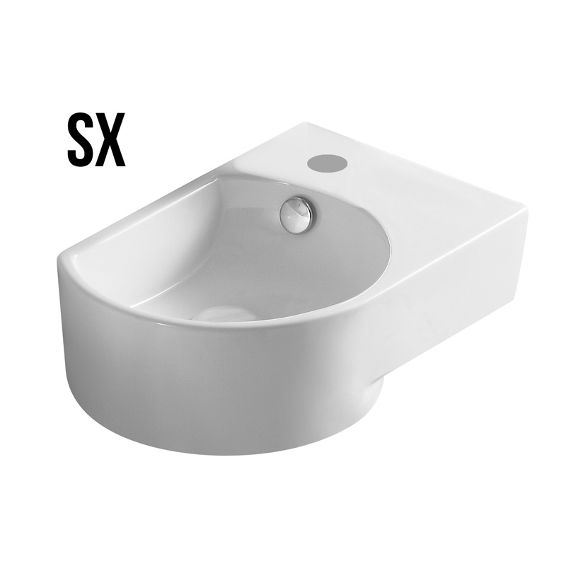 MOD. 185-LP92 Lavabo a parete Bianco in Ceramica Linpha Dianflex