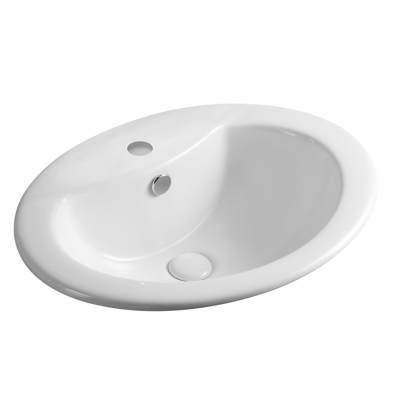 MOD. 185-LS66 Lavabo sopra-piano Bianco in Ceramica Linpha Dianflex