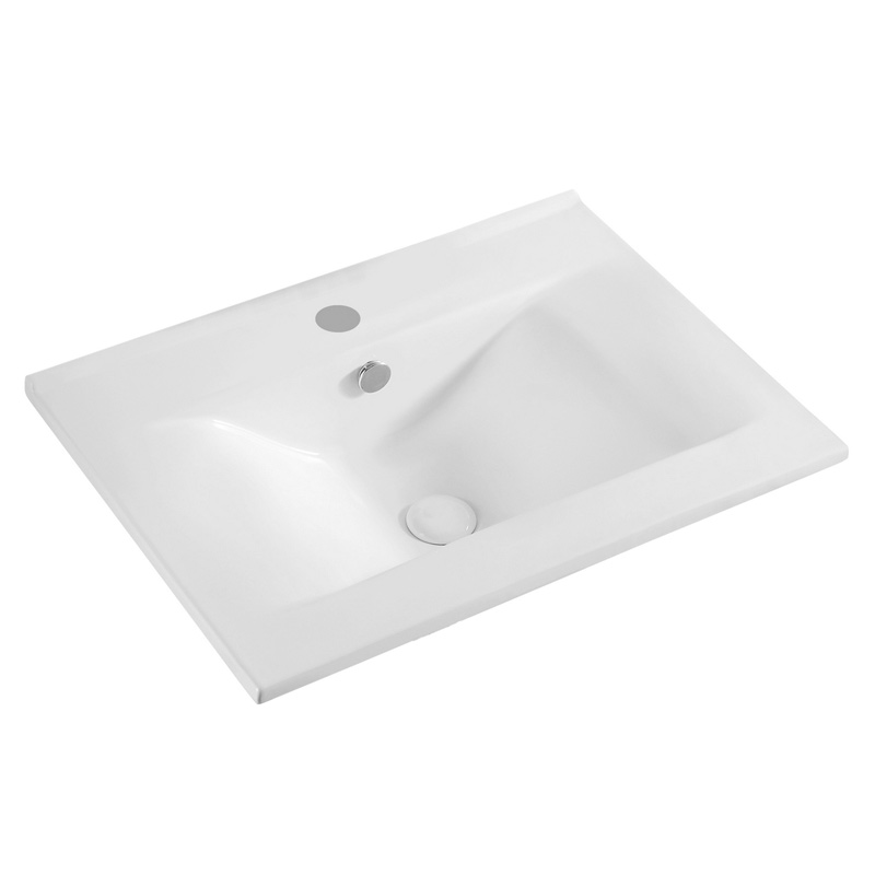 MOD. 185-LS67 Lavabo sopra-piano Bianco in Ceramica Linpha Dianflex