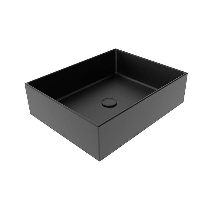 ZELAVFS50 Nero Opaco Lavabo bordo fino installazione da appoggio Serie Zenith Lavabi Gsg