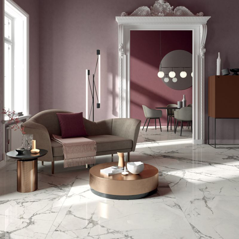 Floor: Invisible Pearl Lux+ 120 x 120 Sensi Up Marmi Abk Piastrelle & Mosaici