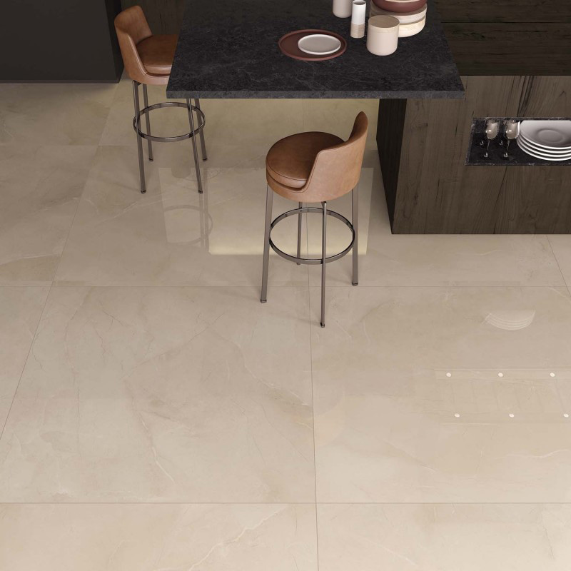 Floor: Sahara Cream LUX+ 120 x 120 Sensi Wide Marmi Abk Piastrelle & Mosaici