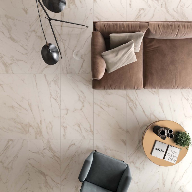 Floor: Calacatta Select LUX+ 60 x 120 Sensi Marmi Abk Piastrelle & Mosaici