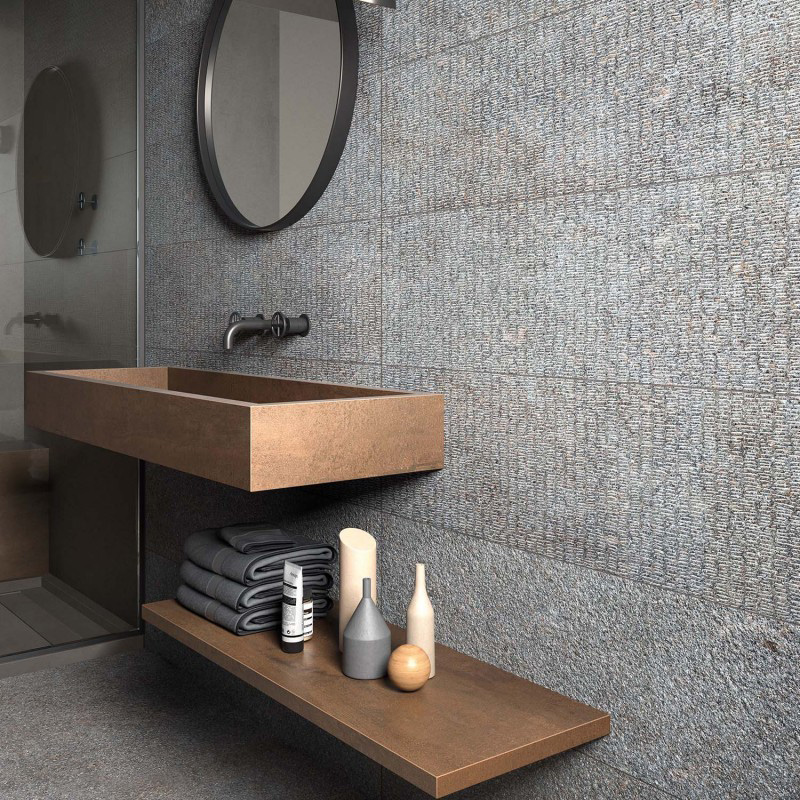 Wall: Fog 30x120 / Fog Mark 30x120 Floor: Fog 60x120 Native Legni Abk Piastrelle & Mosaici