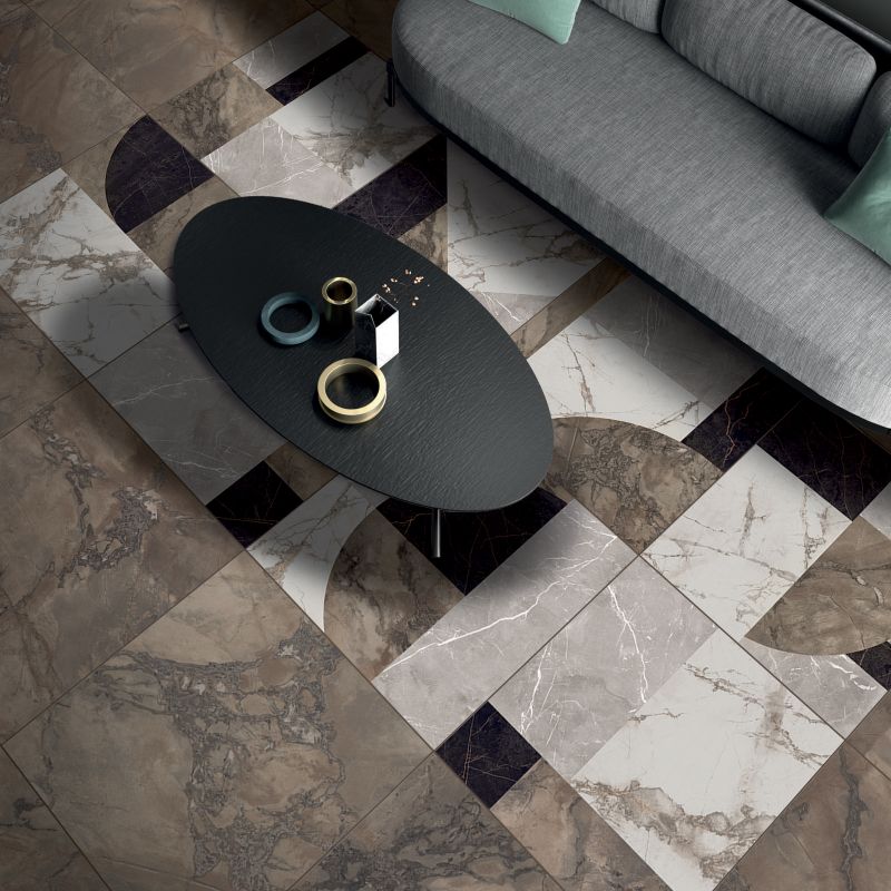 Floor: Brown 60x60 Abstract 60x60 Epoque Marmo Ariana Piastrelle & Mosaici