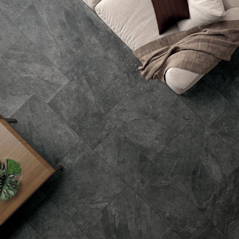 Floor: Graphite 60x60, 30x60 Mineral Pietra Ariana Piastrelle & Mosaici