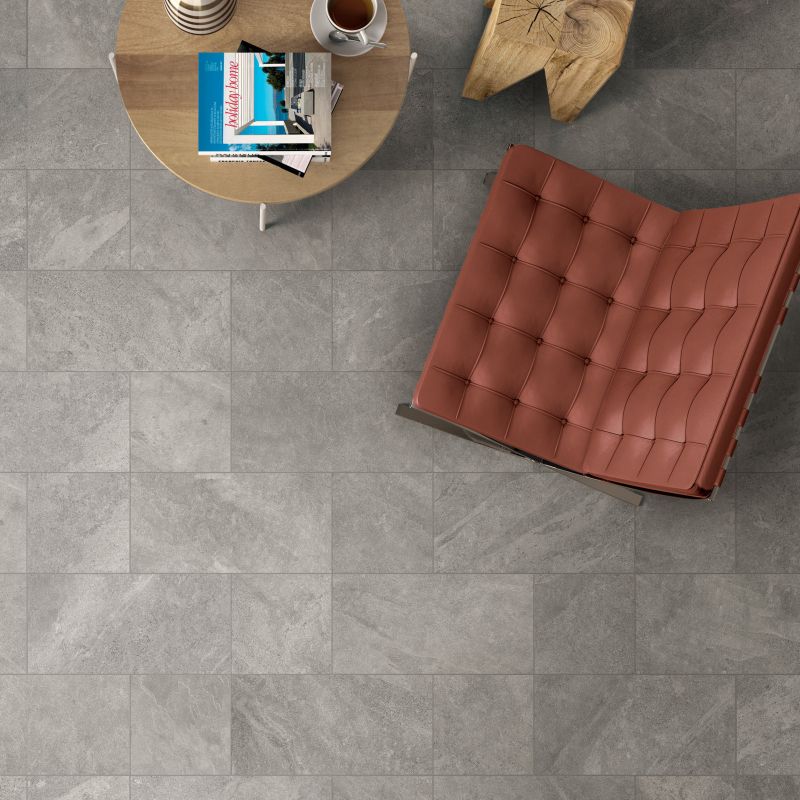 Floor: Greige 30x60, 30x30 Mineral Pietra Ariana Piastrelle & Mosaici