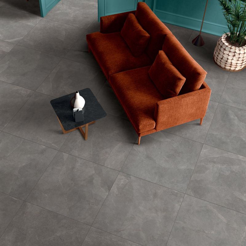 Floor: Grey 80x80 Storm Pietra Ariana Piastrelle & Mosaici