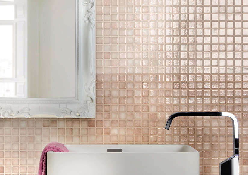 Rosa / Nocciola Serie Loto Mosaici Armonie Piastrelle & Mosaici