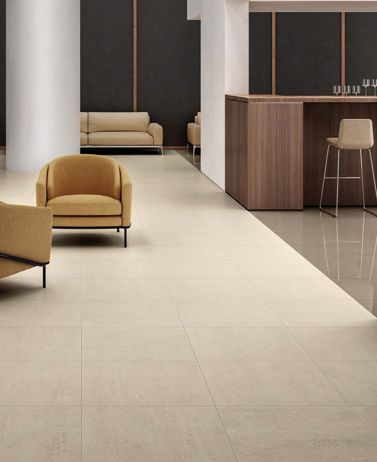 Sahara 60x60 Naturale + Europe 60x60 Levigato Gres fine porcellanato Aspetto Resina Ageless Serie Contract by Piemme Ceramiche Piastrelle & Mosaici