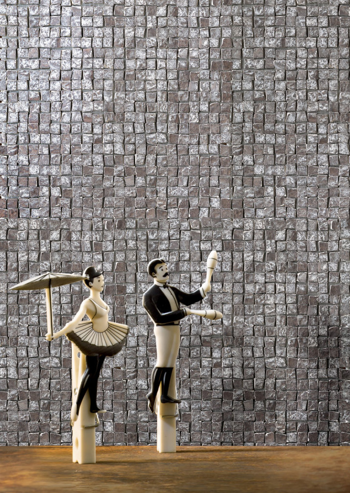 Wall: Mosaico Spacco Bronzo Serie Le Ossidiane Cerasarda Piastrelle & Mosaici