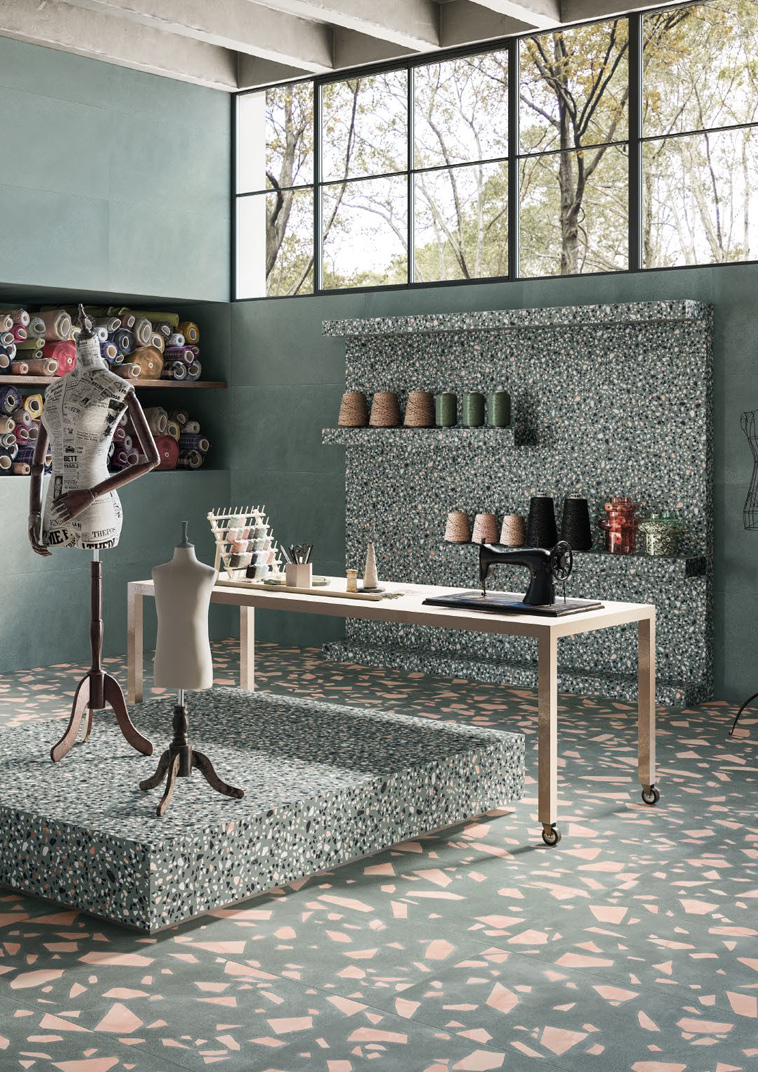 Green Minimal-Classic-Rock 60x120 Medley Serie Effetto Pietra Ergon Piastrelle & Mosaici