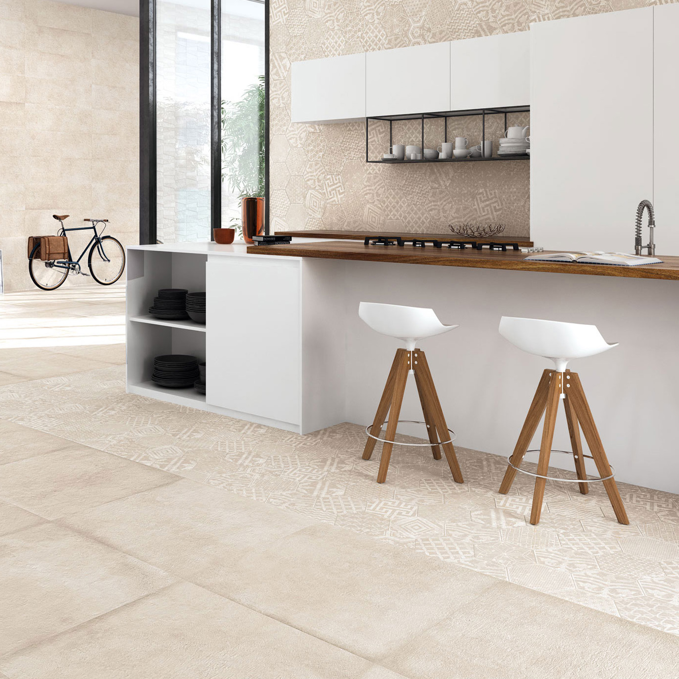 Effetto Cemento Ibero Porcelanico Piastrelle & Mosaici Linea Completa