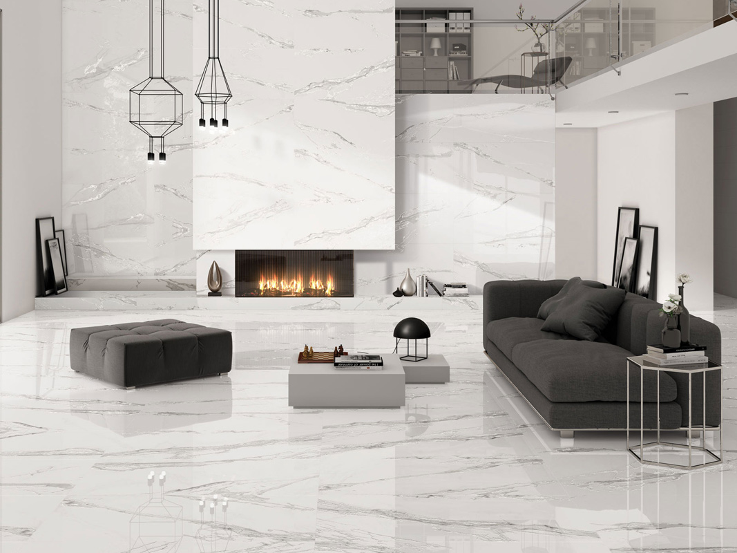 Selecta Carrara White Plus 59,2x118,4 Rett. Rett. Rivestimento & Pavimento Pasta Bianca Gres Porcellanato Selecta Carrara White Plus Serie Effetto Marmo Ibero Porcelánico Piastrelle & Mosaici