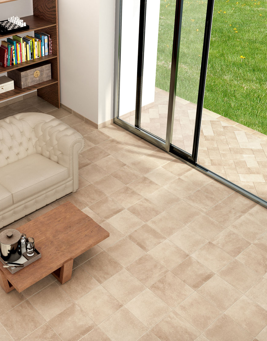 Floor: Beige 30,6x30,6 Indoor Naturale Strutturato Bordo Mosso Camelot Serie Cotto Il Cavallino Ceramiche Piastrelle & Mosaici