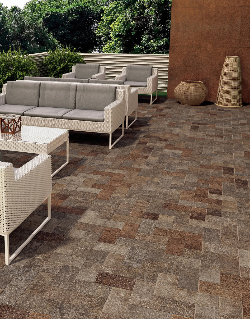 Floor: Cotto 15,1x30,6 Naturale Strutturato Bordo Mosso Outdoor Etruria Serie Pietra Il Cavallino Ceramiche Piastrelle & Mosaici