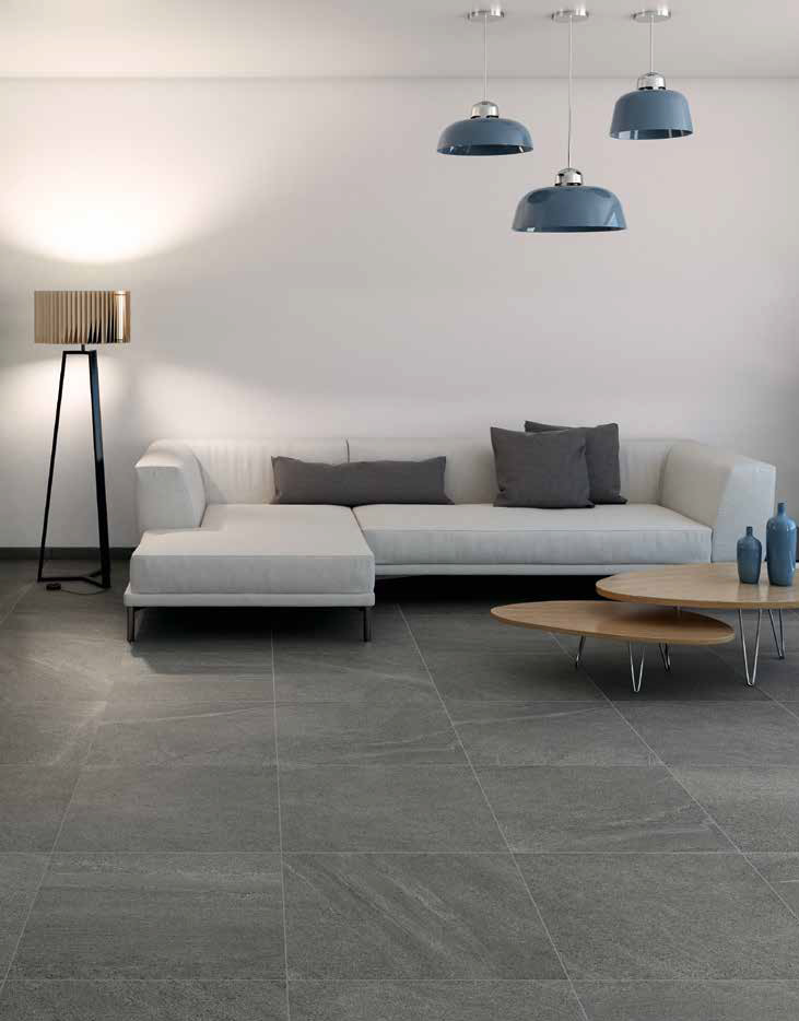 Floor: Coal 61x61 Rettificato Limestone Serie Pietra Il Cavallino Ceramiche Piastrelle & Mosaici