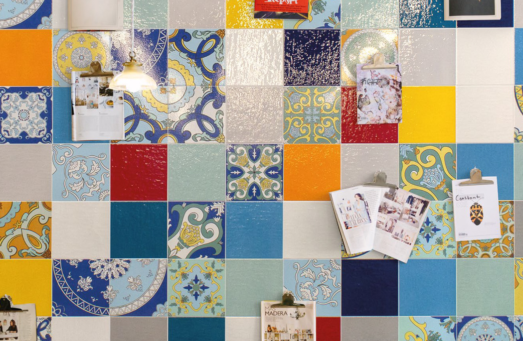 Cenere + Grigio + Blu + Azzurro + Giallo + Arancio + Rosso + Acquamarina + Smeraldo 21,6x21,6 + Panarea Color Mix 21,6x21,6 Gres Porcellanato Colors Serie Mediterraneo Savoia Italia Piastrelle & Mosaici