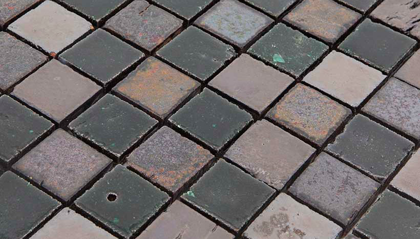 EMERALD BRONZE Supporto Smaltato Lucida Serie Terre Ancien Hydre Ston Piastrelle & Mosaici