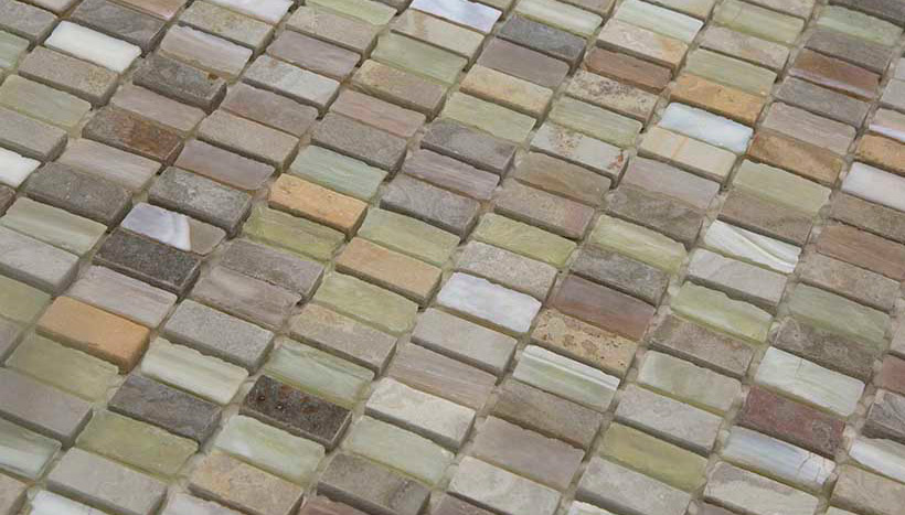 GRIS PERLE 11,5x25 Pasta di Vetro / Pietra Naturale Lucida / Opaca / Cangiante / Iridescente Serie Ancien Hydre Ston Piastrelle & Mosaici
