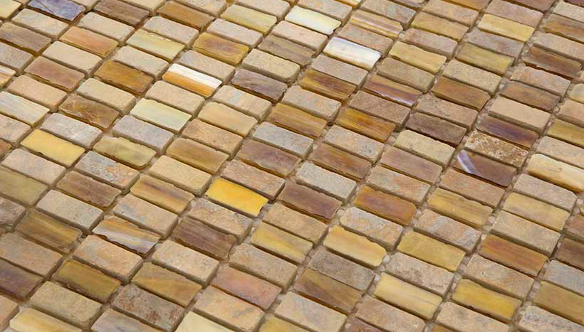 SABLE D'OR 11,5x25 Pasta di Vetro / Pietra Naturale Lucida / Opaca / Cangiante / Iridescente Serie Ancien Hydre Ston Piastrelle & Mosaici