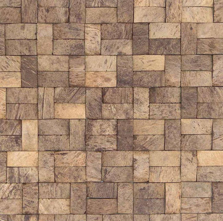 COCCO 20x40 Noce di Cocco Opaca / Irregolare Serie Cocco Hydre Ston Piastrelle & Mosaici