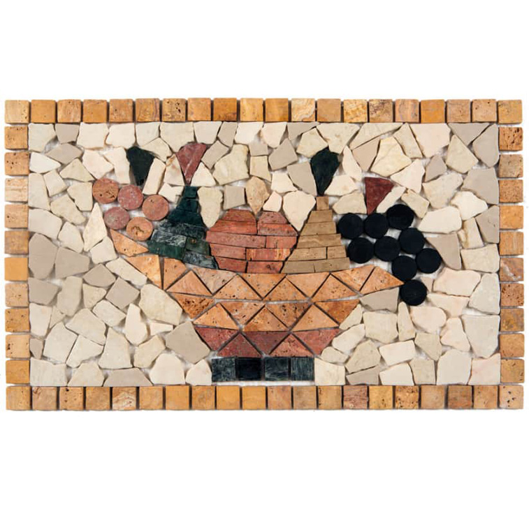 CESTO GIALLO 30x50 ROSONE Pietra Naturale Opaca Serie Fasce&Rosoni Hydre Ston Piastrelle & Mosaici