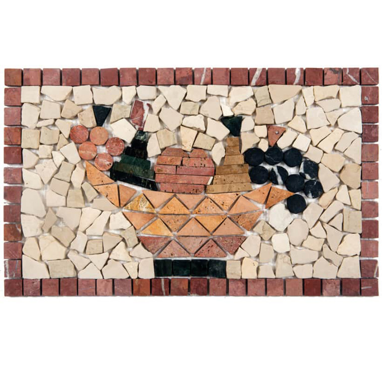CESTO ROSSO 30x50 ROSONE Pietra Naturale Opaca Serie Fasce&Rosoni Hydre Ston Piastrelle & Mosaici