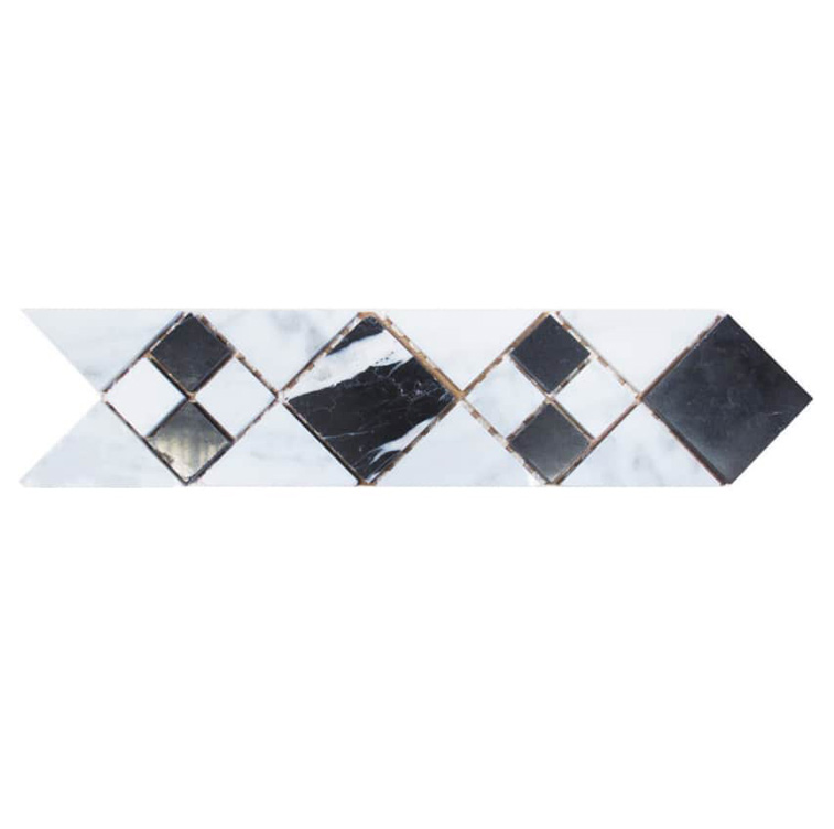 PRIS 7x28 FASCIA Pietra Naturale Lucida Serie Fasce&Rosoni Hydre Ston Piastrelle & Mosaici