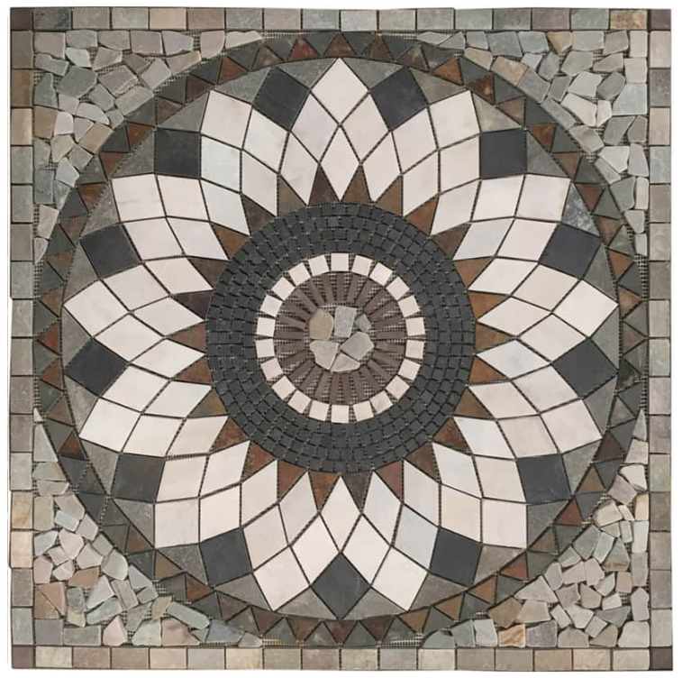 SATURNO 67x67 ROSONE Pietra Naturale Opaca Serie Fasce&Rosoni Hydre Ston Piastrelle & Mosaici