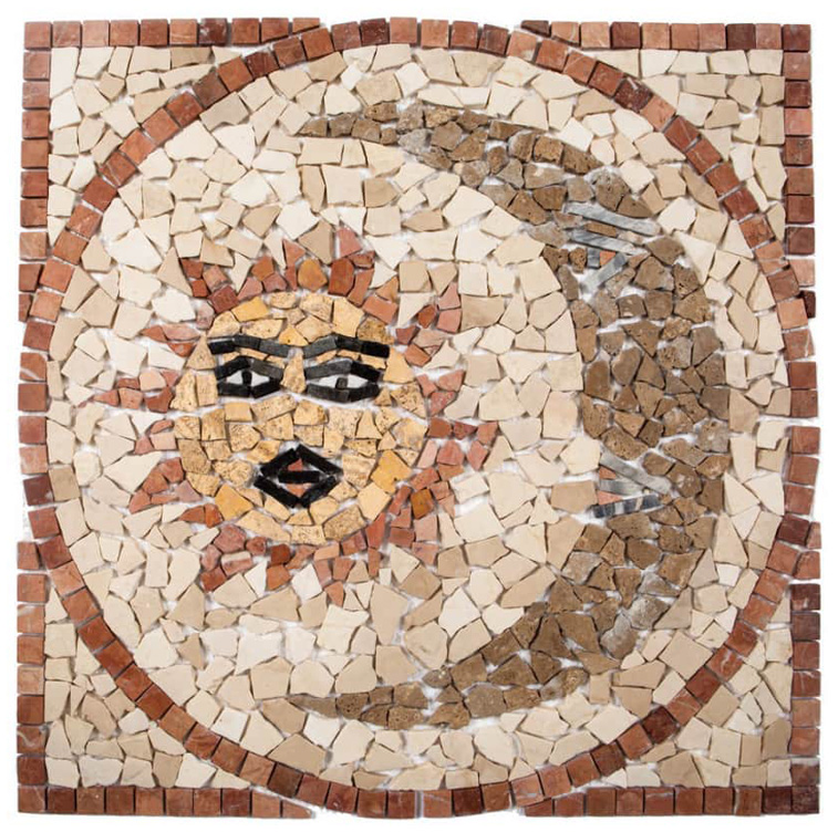 SOLE LUNA 66x66 ROSONE Pietra Naturale Opaca Serie Fasce&Rosoni Hydre Ston Piastrelle & Mosaici