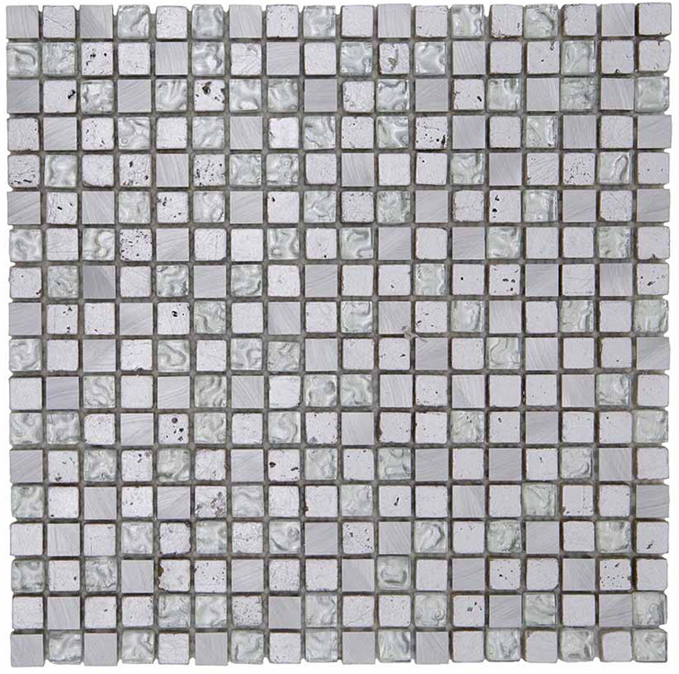 ARGENTOCRYSTAL Alluminio / Vetro / Pietra Naturale Rivestita di Lamina Metallica Lucida / Opaca / Irregolare Serie Lacca 15 Hydre Ston Piastrelle & Mosaici