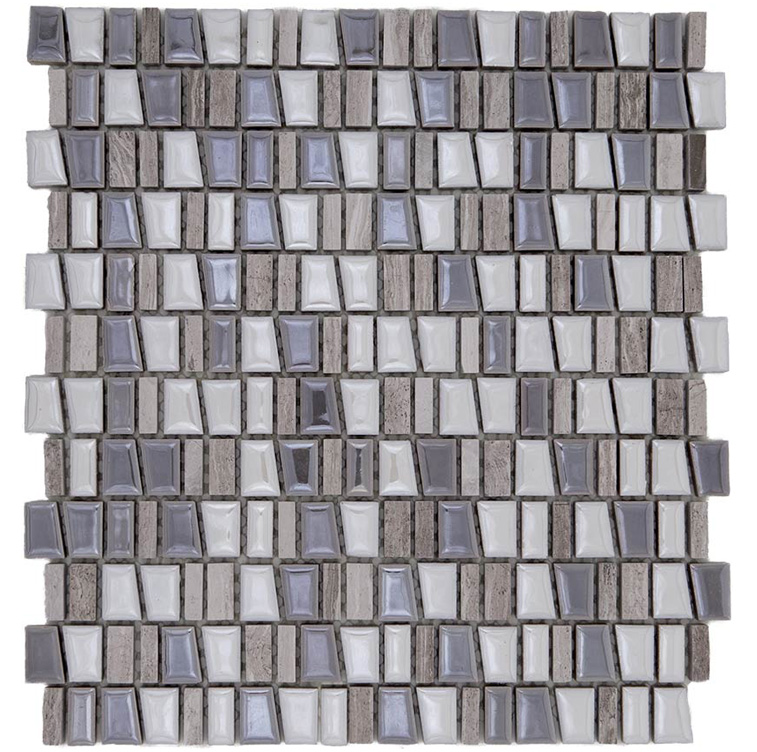MURINI BIANCO Supporto Smaltato / Pietra Naturale Rivestita di Lamina Metallica Lucida / Opaca Serie Lacca Murini Hydre Ston Piastrelle & Mosaici
