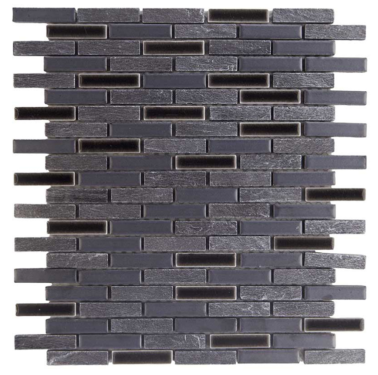 BRUNOARGENTO Supporto Smaltato / Pietra Naturale Rivestita di Lamina Metallica Lucida / Opaca / Irregolare Serie Lacca 11,5x51,5 Hydre Ston Piastrelle & Mosaici